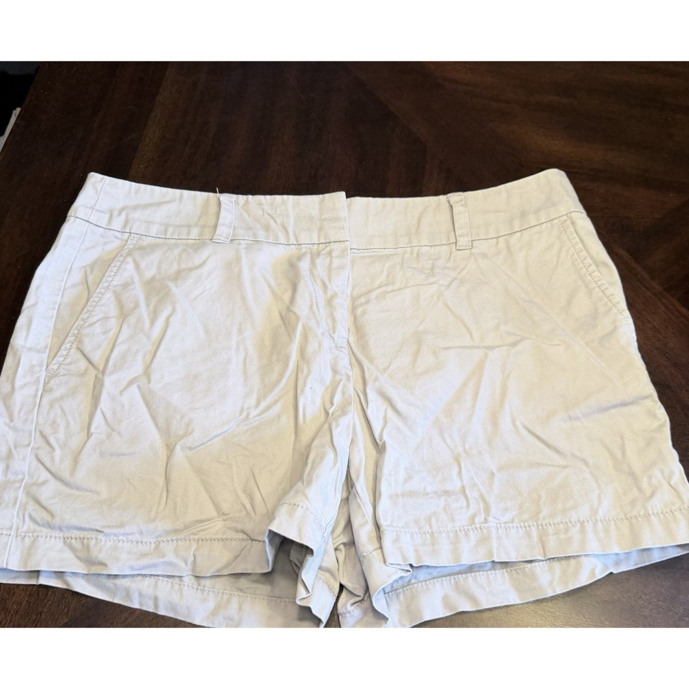 The Loft Outlet Twill shorts size 10 Gray 4 in inseam